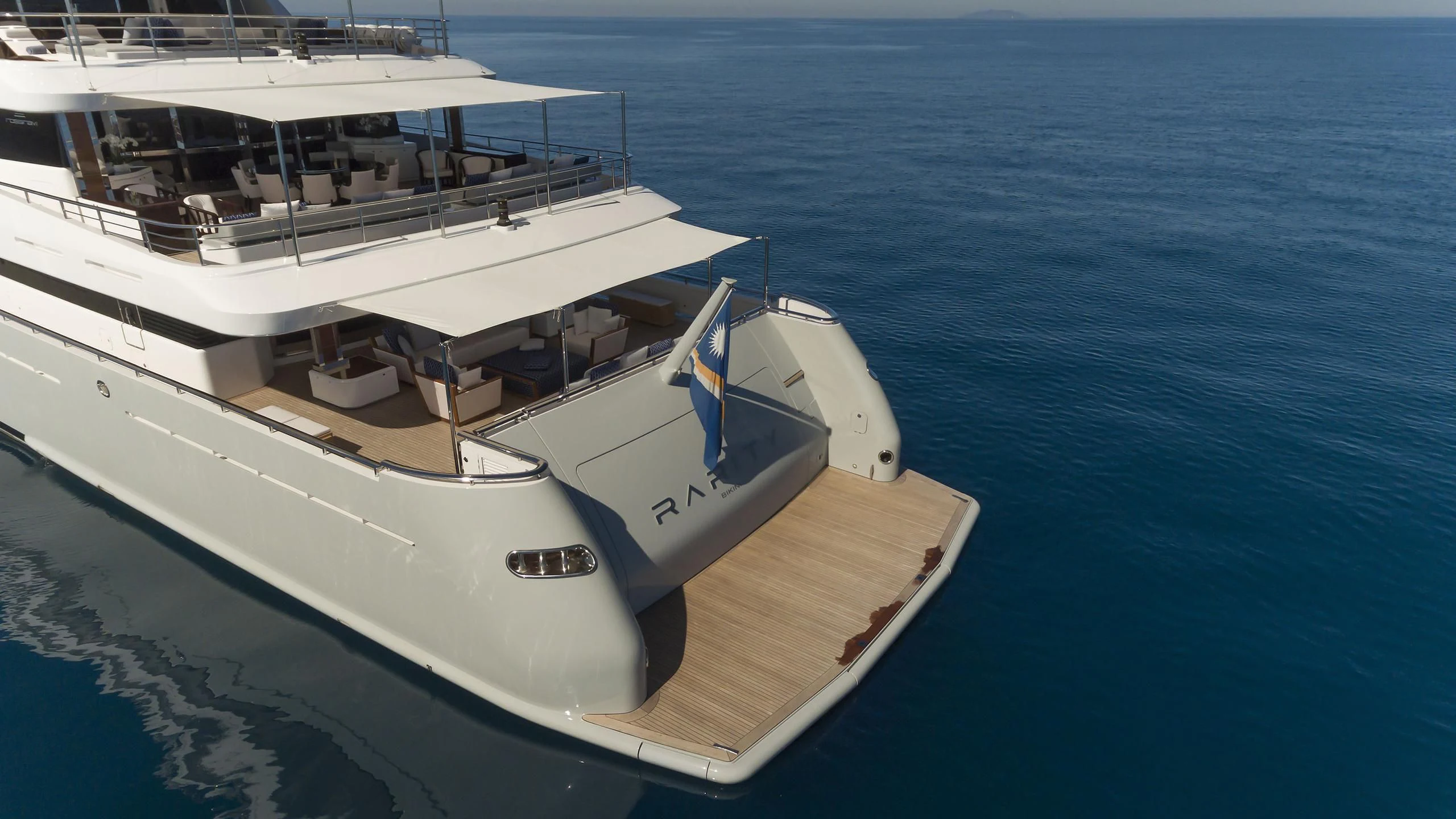 a boat in the water aboard TALEYA Yacht for Sale