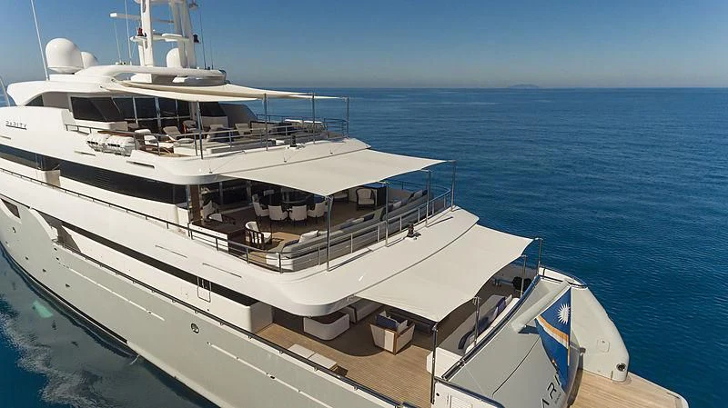 a boat on the water aboard TALEYA Yacht for Sale