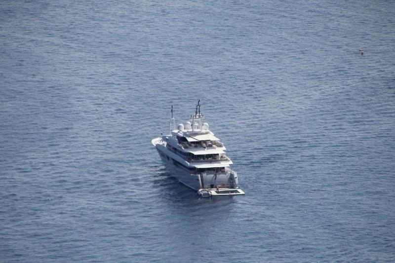 a boat in the water aboard TALEYA Yacht for Sale