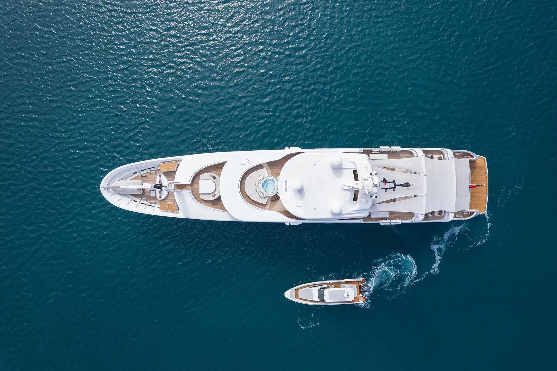 a boat in the water aboard TALEYA Yacht for Sale