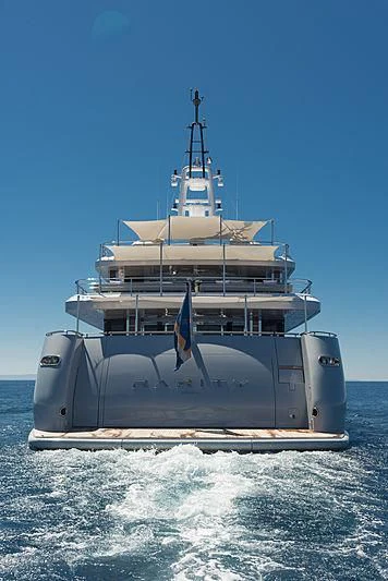 a ship in the water aboard TALEYA Yacht for Sale