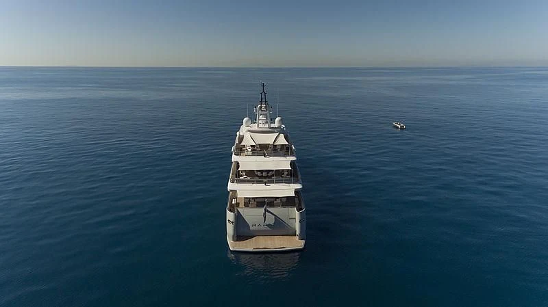 a boat in the water aboard TALEYA Yacht for Sale