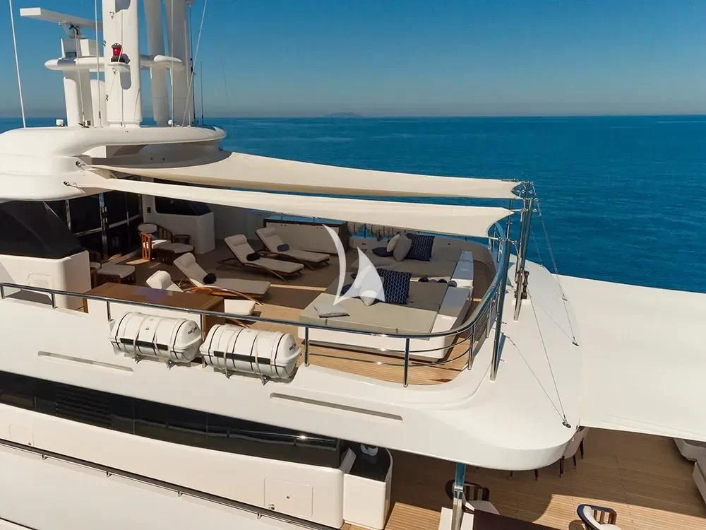 a boat on the water aboard TALEYA Yacht for Sale