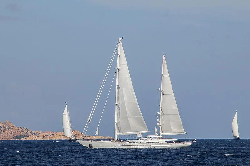 a sailboat on the water aboard SPIRIT OF THE C'S Yacht for Charter
