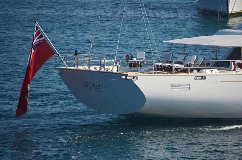 a boat sailing on the sea aboard SPIRIT OF THE C'S Yacht for Charter