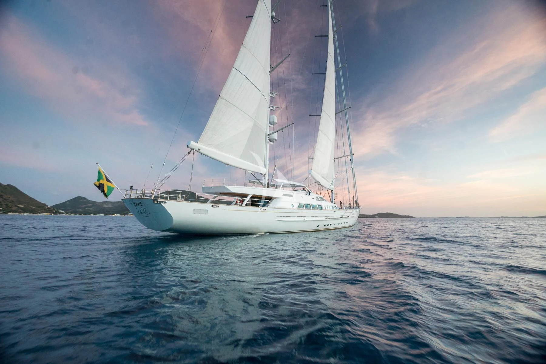 a sailboat on the water aboard SPIRIT OF THE C'S Yacht for Charter