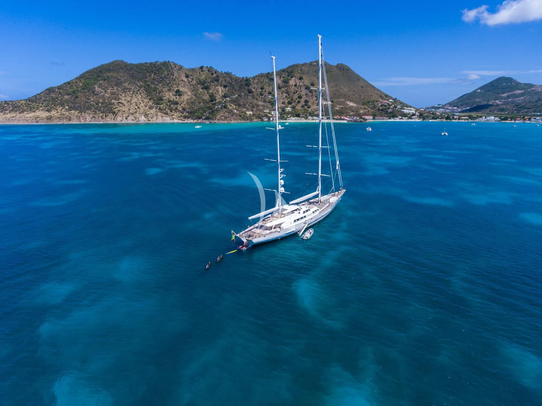 a boat on the water aboard SPIRIT OF THE C'S Yacht for Charter