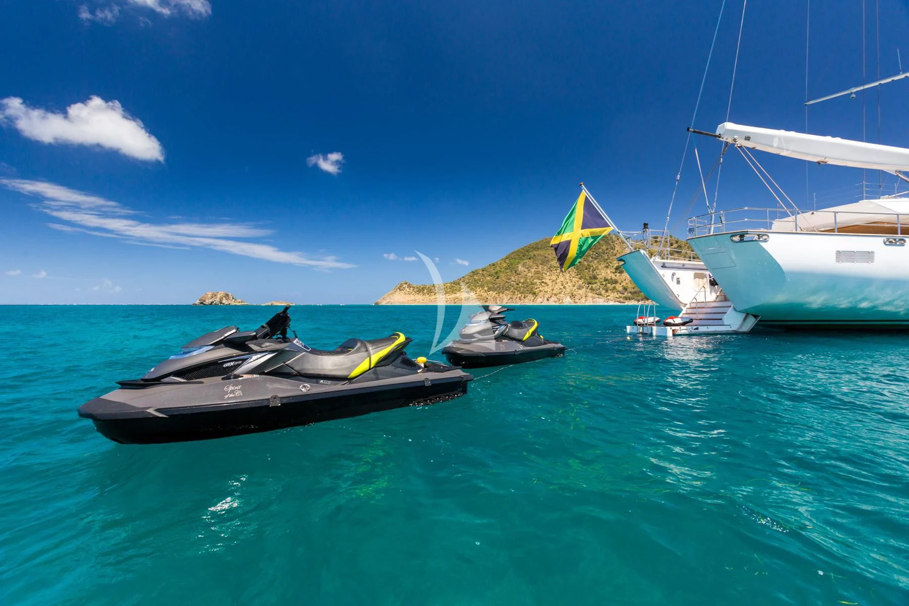 boats in the water aboard SPIRIT OF THE C'S Yacht for Charter