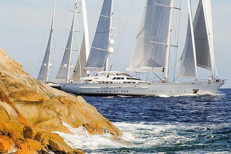 a boat sailing on the sea aboard SPIRIT OF THE C'S Yacht for Charter