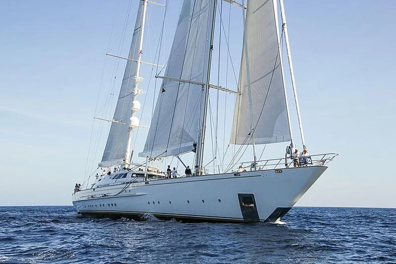 a sailboat on the water aboard SPIRIT OF THE C'S Yacht for Charter