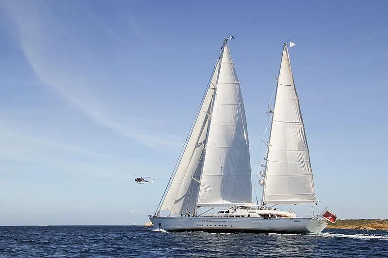 a sailboat on the water aboard SPIRIT OF THE C'S Yacht for Charter