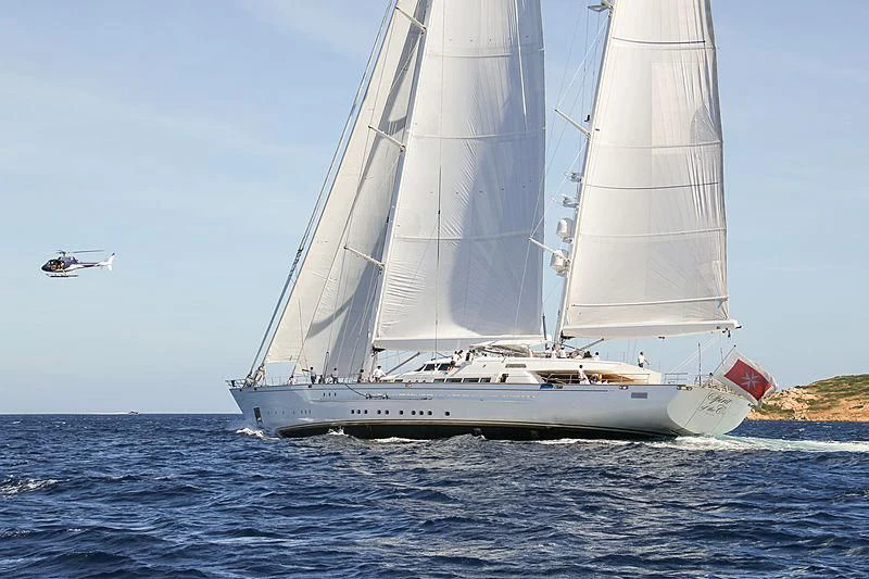 a sailboat on the water aboard SPIRIT OF THE C'S Yacht for Charter