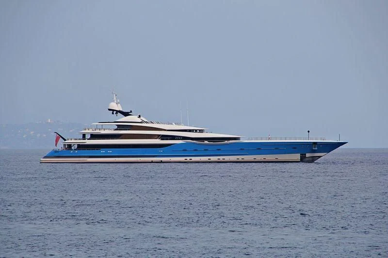 a boat on the water aboard MADAME GU Yacht for Sale