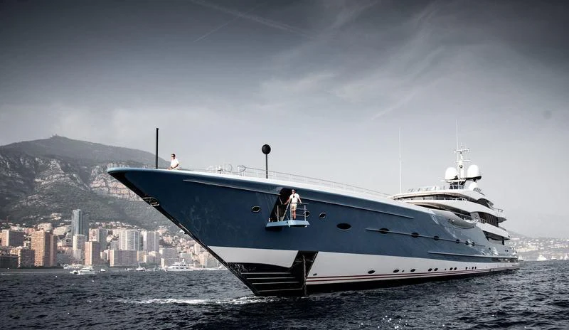 a boat on the water aboard MADAME GU Yacht for Sale