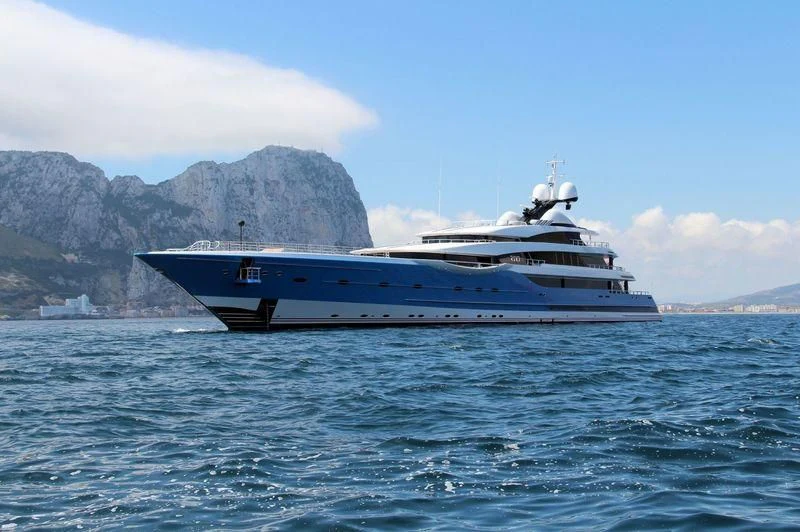 a boat in the water aboard MADAME GU Yacht for Sale