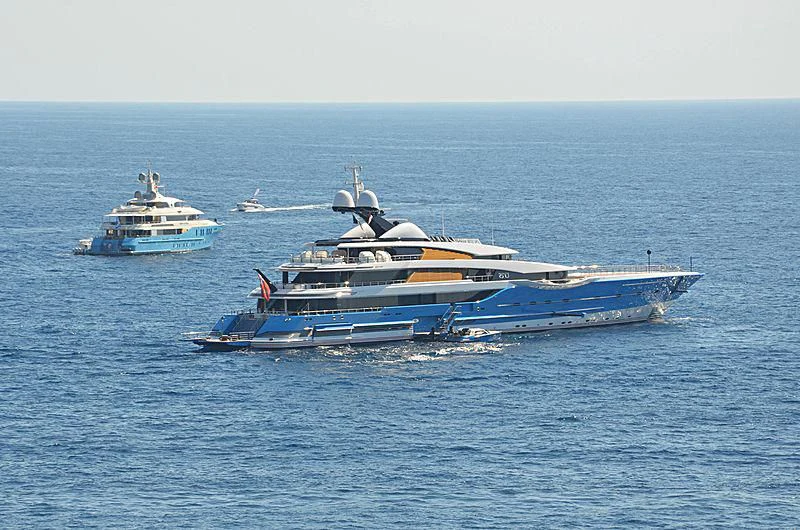 a couple of boats in the water aboard MADAME GU Yacht for Sale