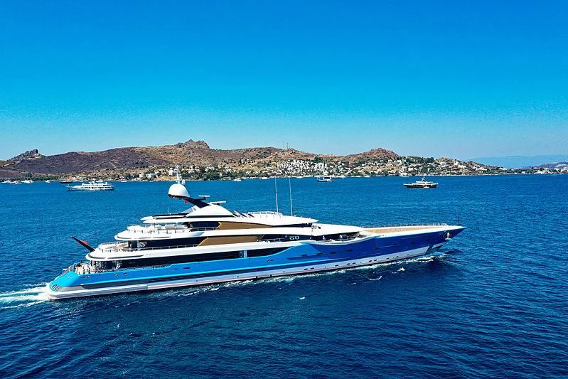 a boat in the water aboard MADAME GU Yacht for Sale