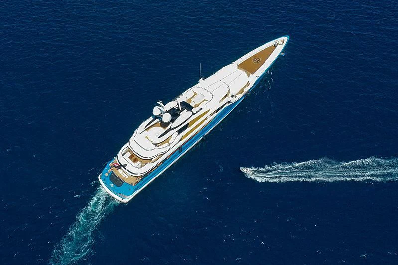 a boat in the water aboard MADAME GU Yacht for Sale