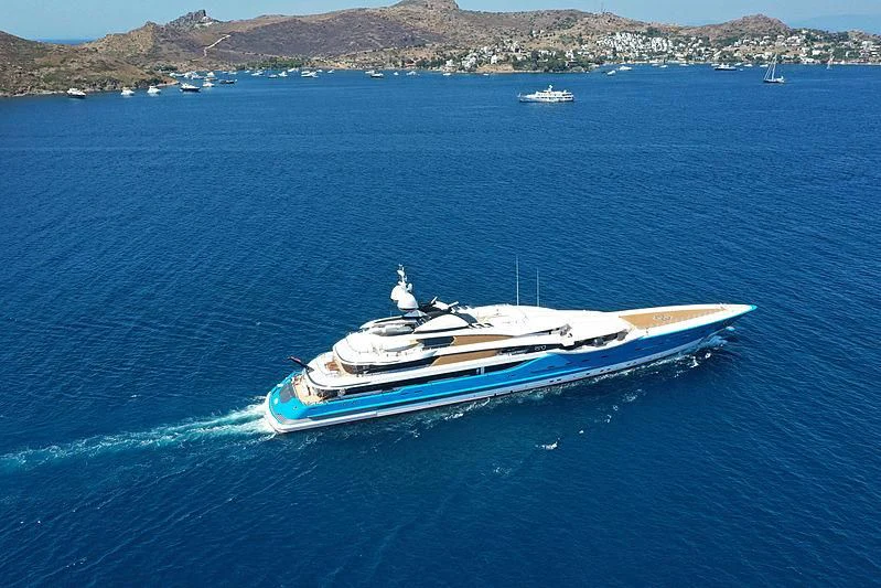 a boat in the water aboard MADAME GU Yacht for Sale
