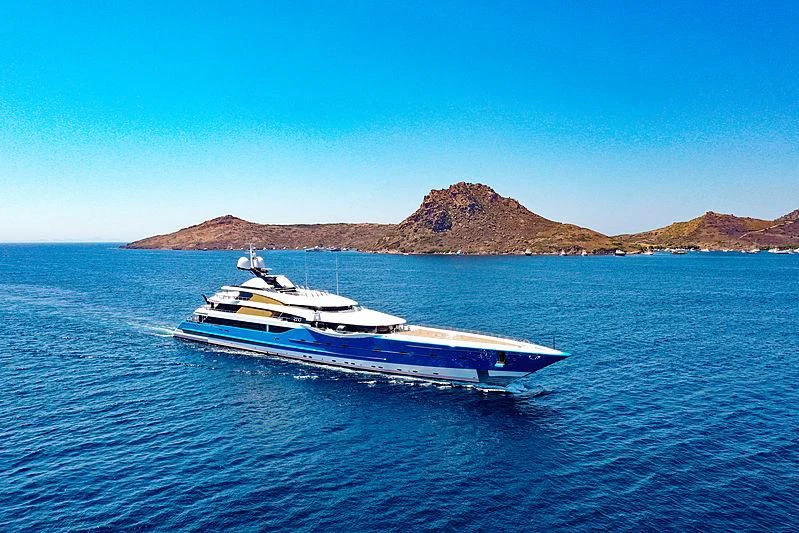 a boat in the water aboard MADAME GU Yacht for Sale