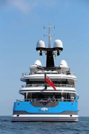 a large boat in the water aboard MADAME GU Yacht for Sale