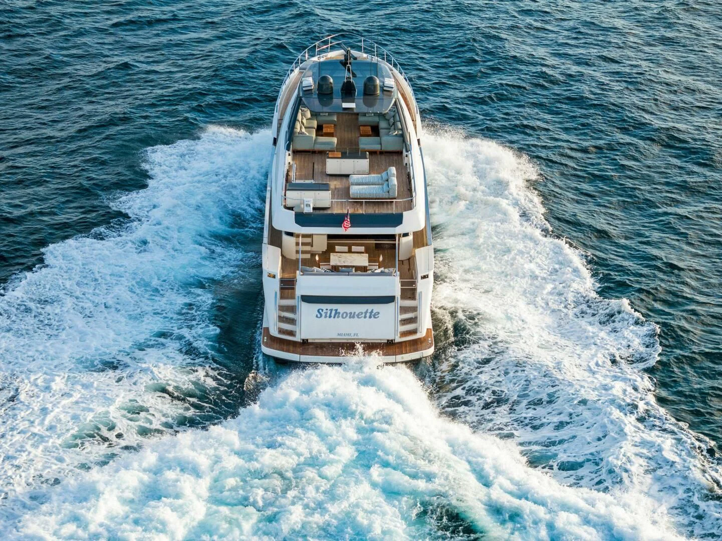 a boat on the water aboard SILHOUETTE Yacht for Sale