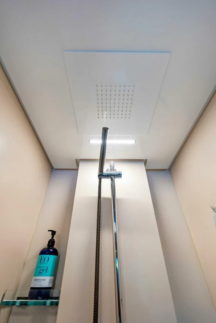 a light fixture on a wall aboard SILHOUETTE Yacht for Sale