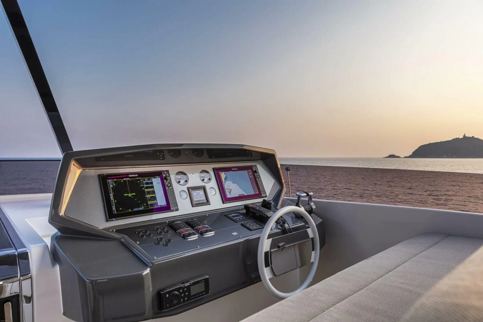 a car on the road aboard SILHOUETTE Yacht for Sale