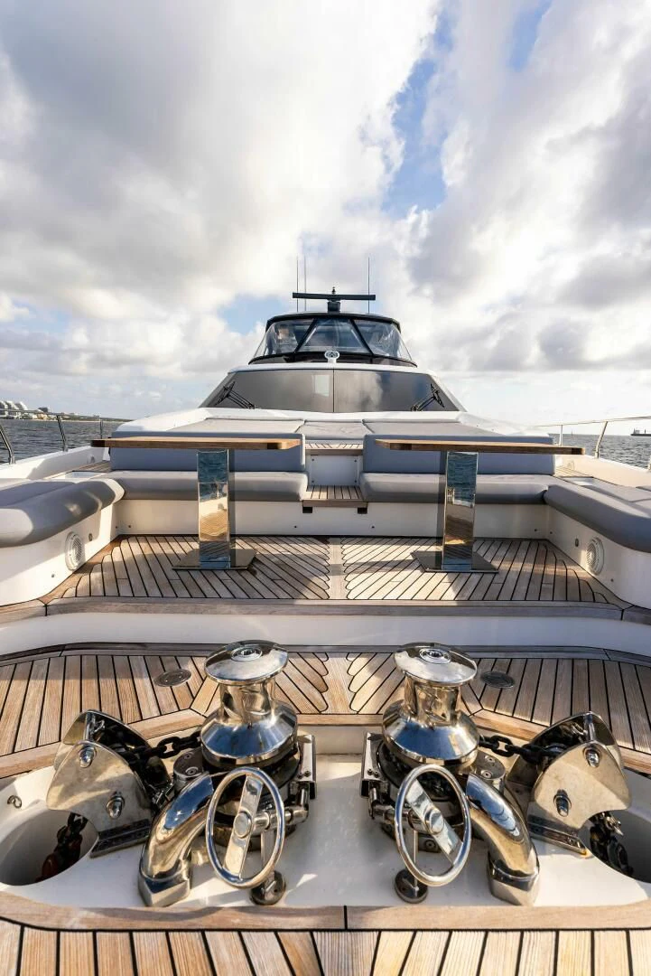 a ship docked at a port aboard SILHOUETTE Yacht for Sale