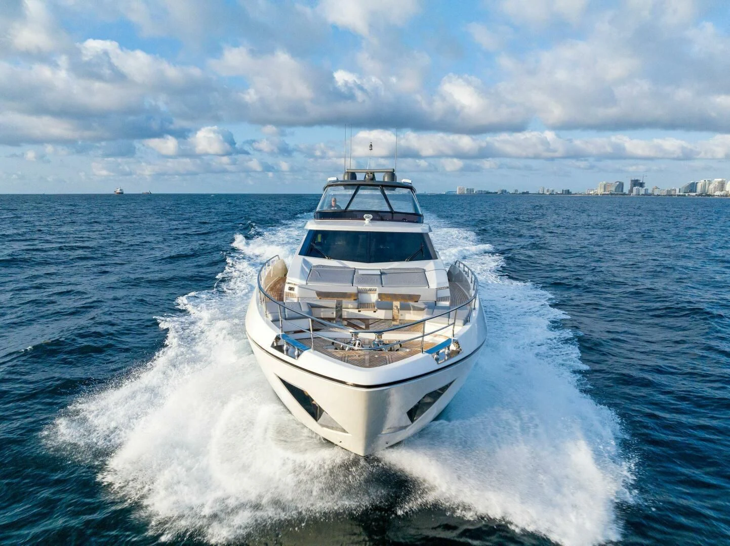 a boat on the water aboard SILHOUETTE Yacht for Sale