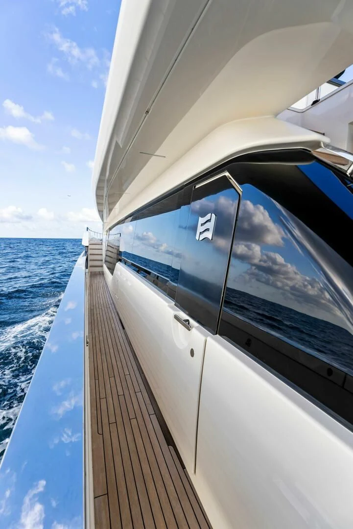 a boat on the water aboard SILHOUETTE Yacht for Sale