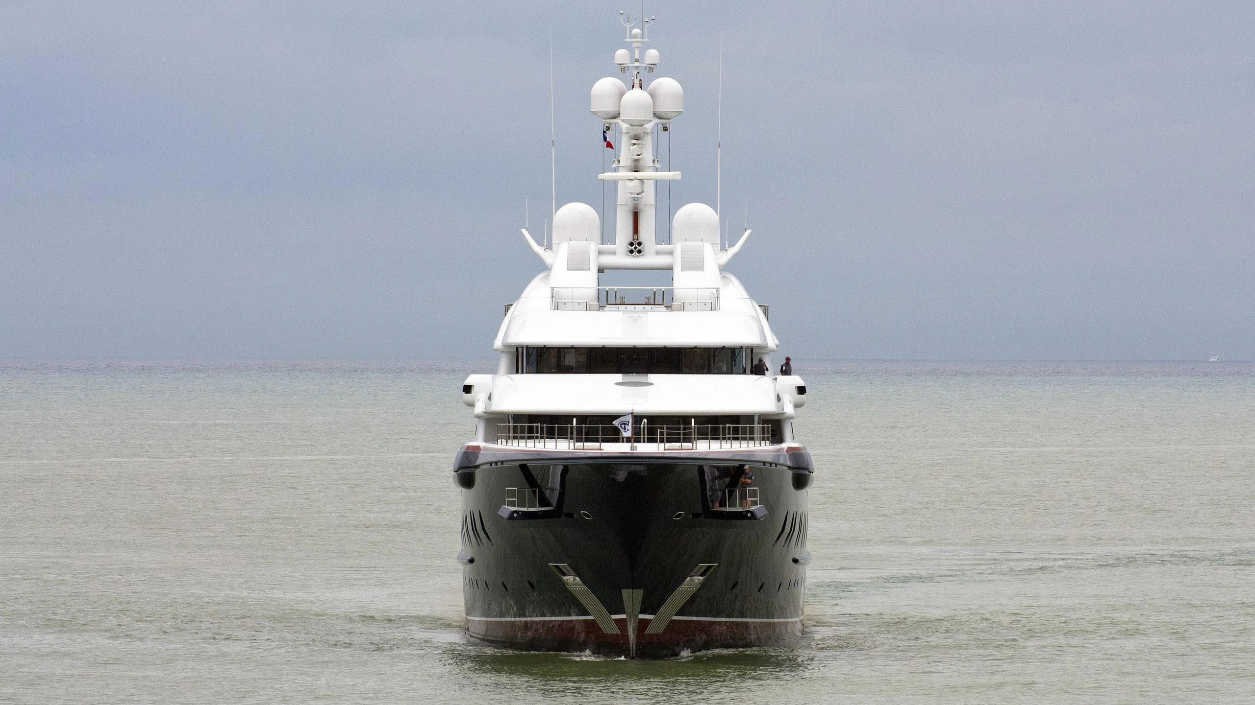 a boat in the water aboard NIRVANA Yacht for Sale