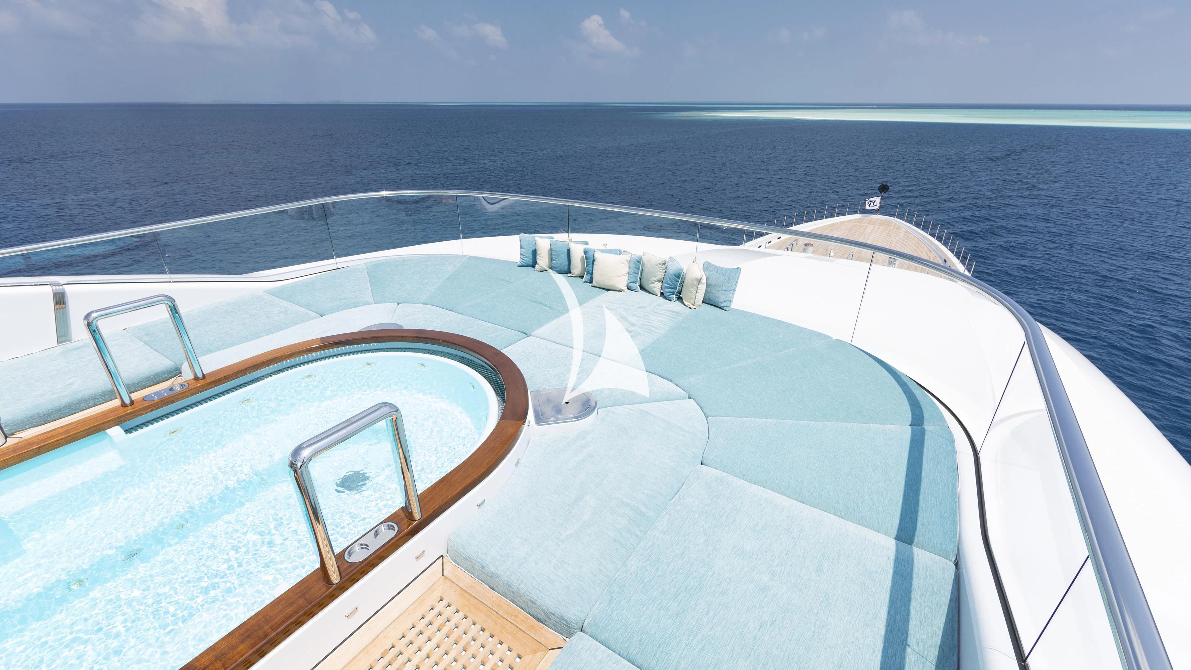 a boat on the water aboard NIRVANA Yacht for Sale