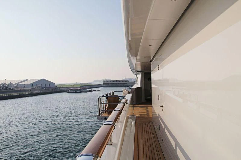 a boat on the water aboard NIRVANA Yacht for Sale