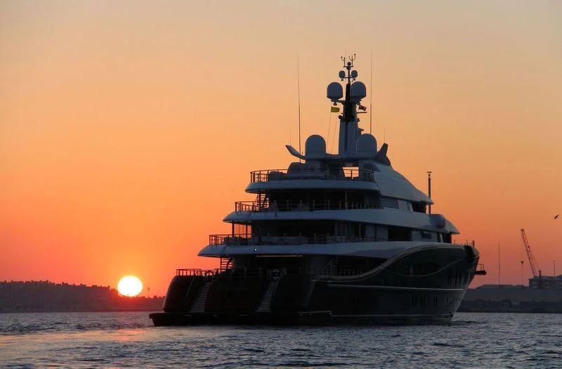 a boat on the water aboard NIRVANA Yacht for Sale