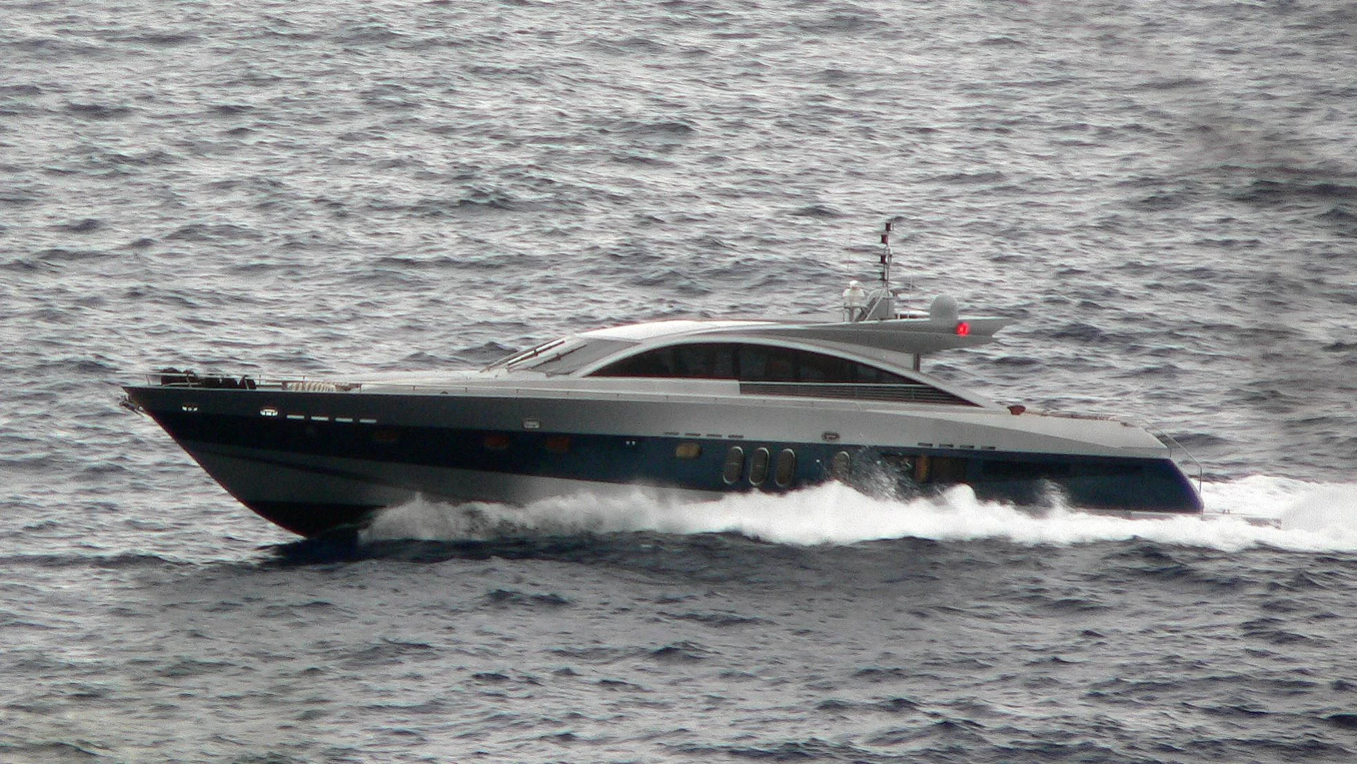 a boat in the water aboard SHENU Yacht for Sale
