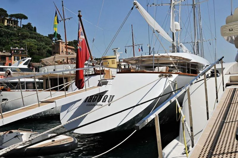 a group of boats docked aboard TAOUEY Yacht for Sale