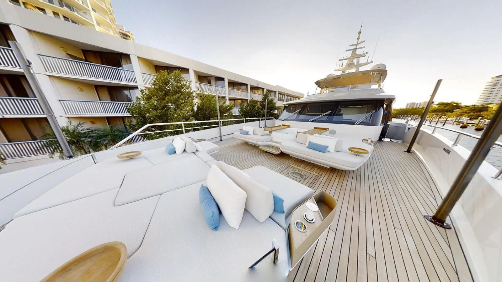 a couple of boats on a deck aboard VOLO MARE Yacht for Charter
