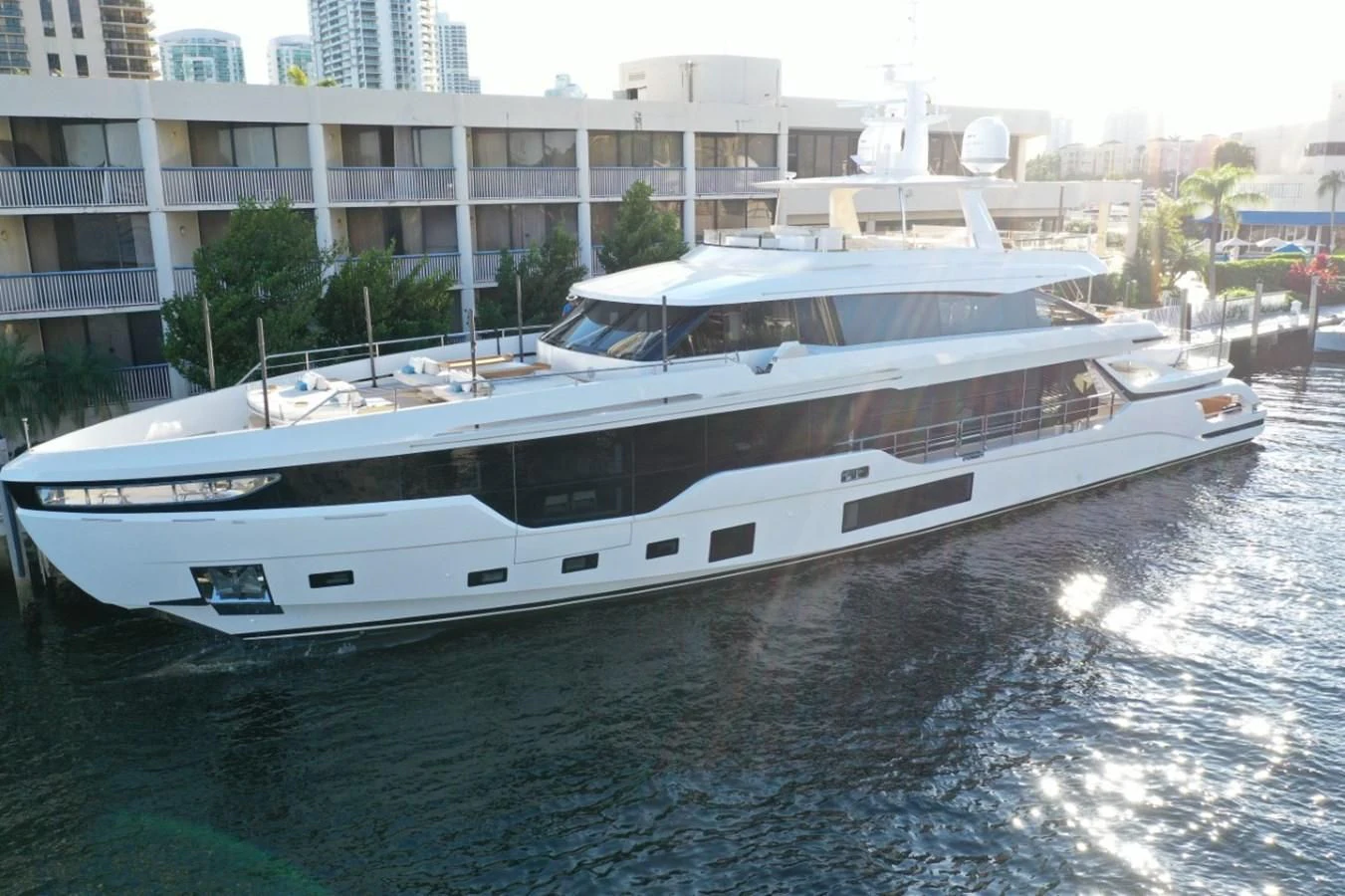 a boat on the water aboard VOLO MARE Yacht for Charter
