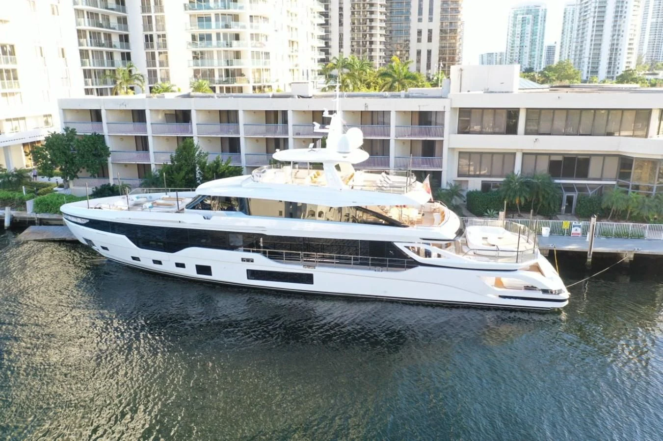 a white yacht in the water aboard VOLO MARE Yacht for Charter