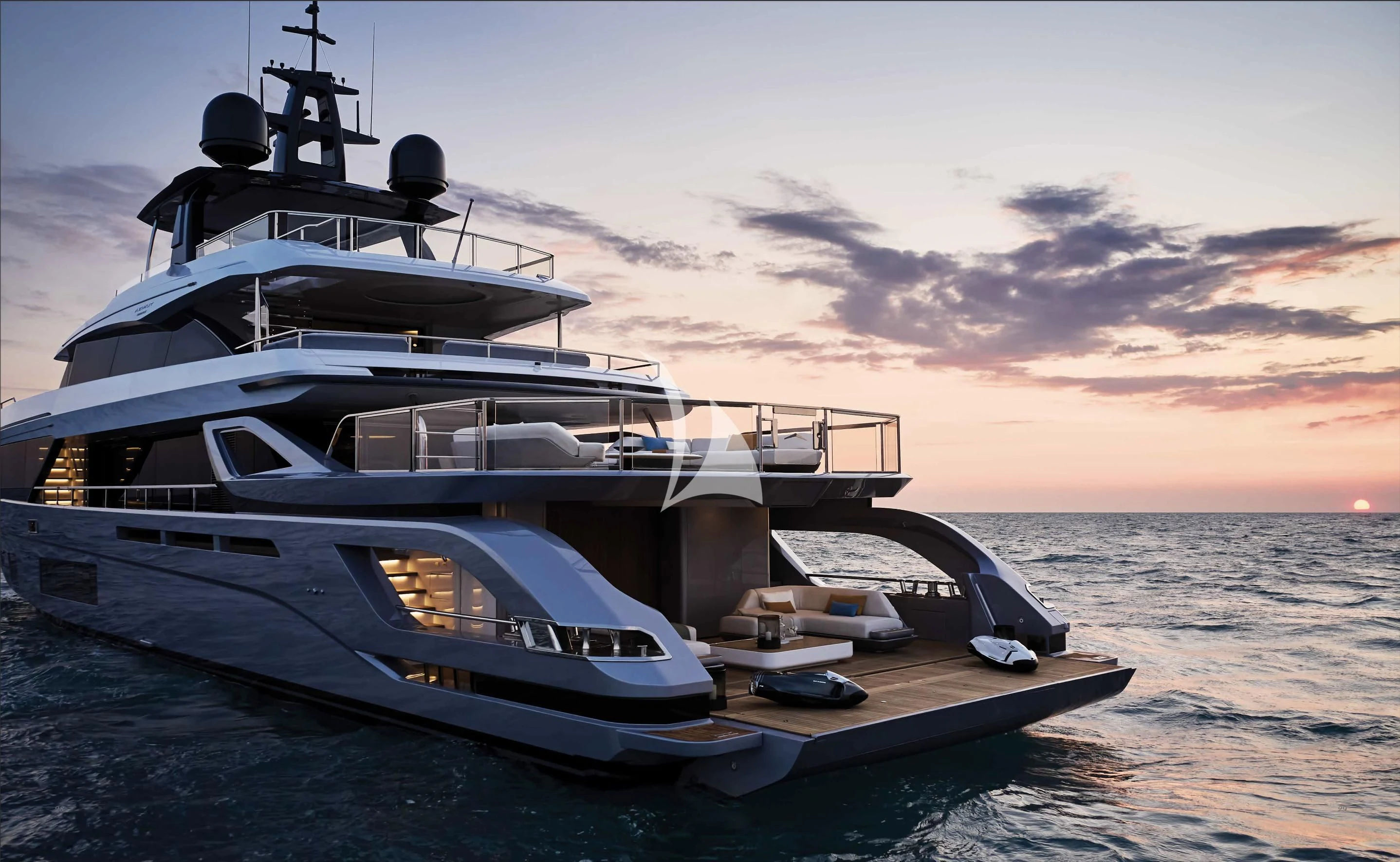 a boat on the water aboard VOLO MARE Yacht for Charter