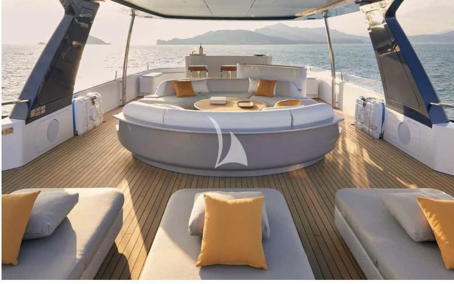 a boat on the water aboard VOLO MARE Yacht for Charter