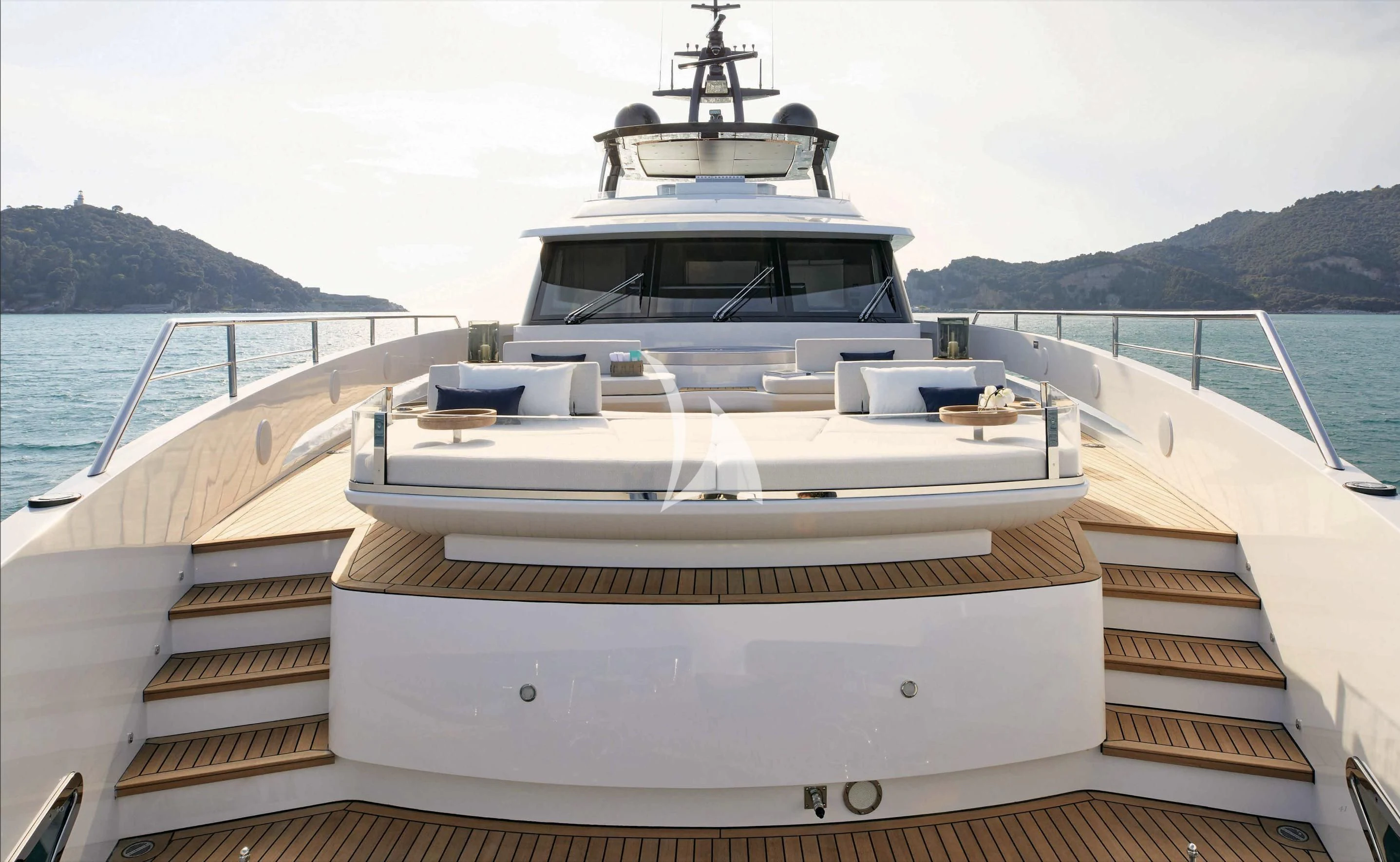a boat on the water aboard VOLO MARE Yacht for Charter