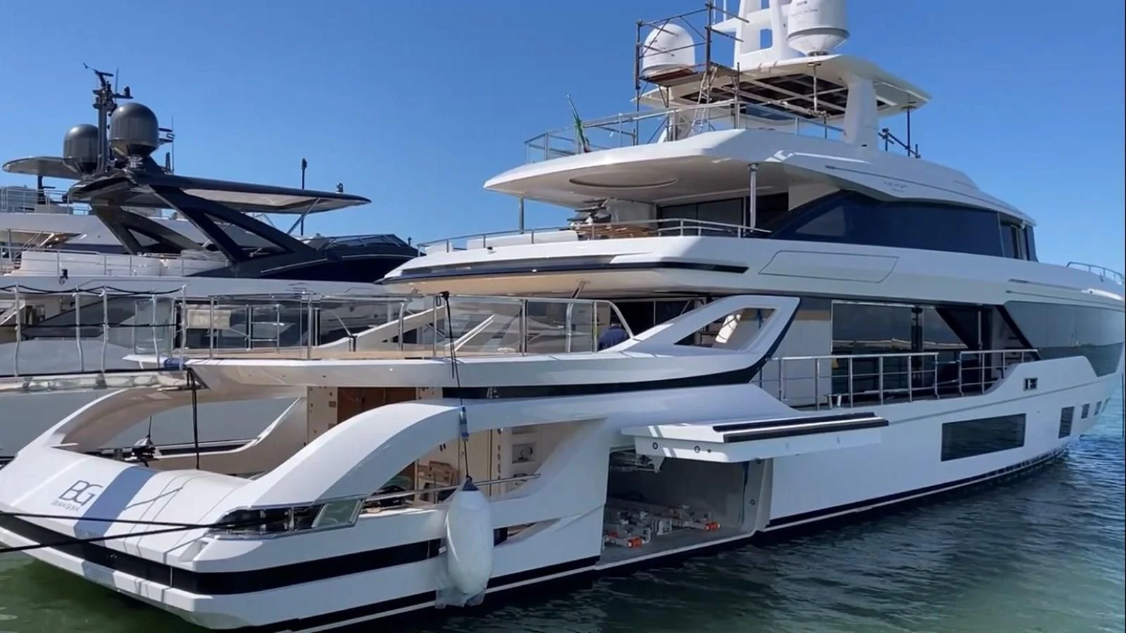 a large white yacht aboard VOLO MARE Yacht for Charter