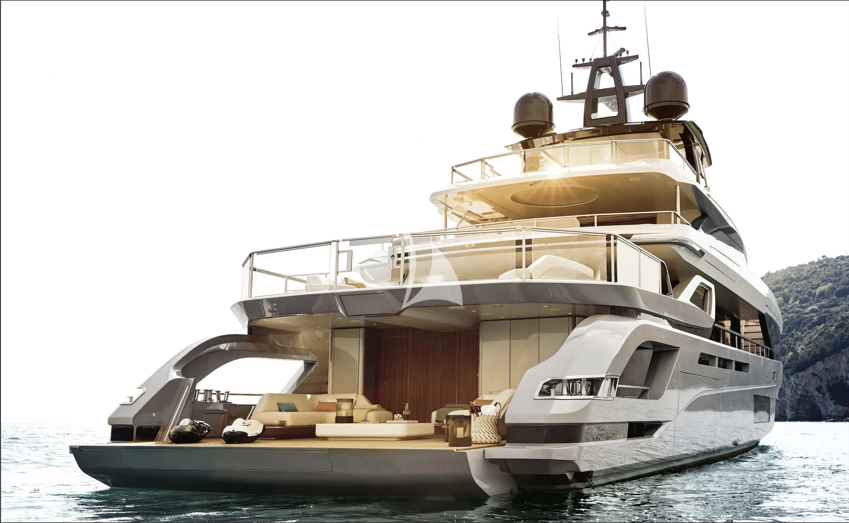 a boat on the water aboard VOLO MARE Yacht for Charter