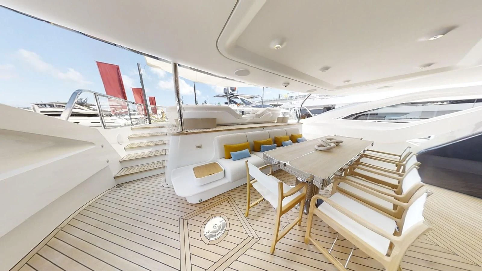 a boat on the water aboard VOLO MARE Yacht for Charter