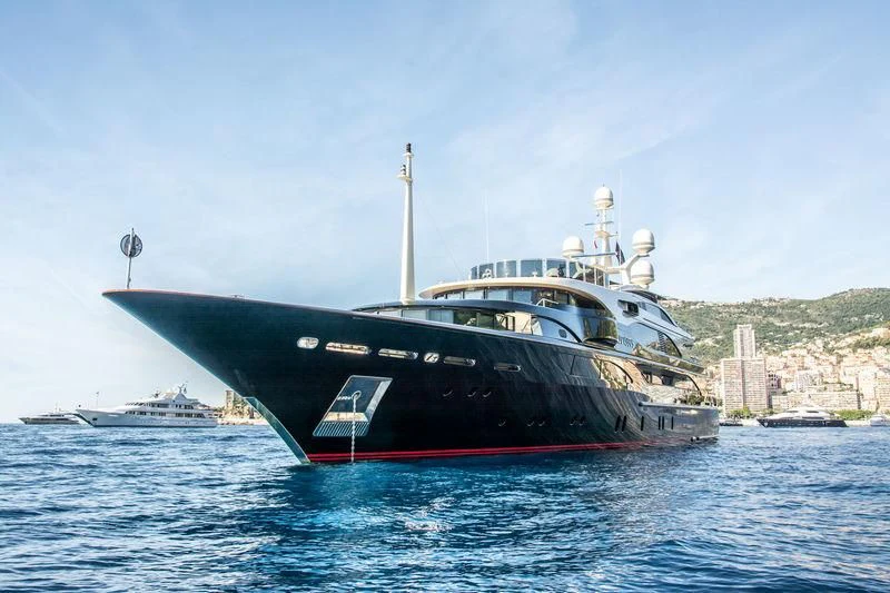 a large ship in the water aboard AUSTRALIA Yacht for Sale