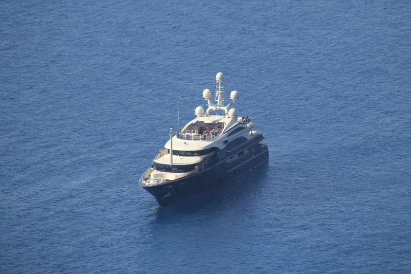 a boat in the water aboard AUSTRALIA Yacht for Sale