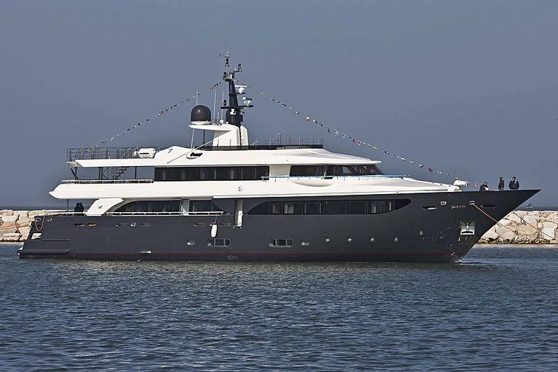 a large boat in the water aboard LADY TRUDY Yacht for Charter