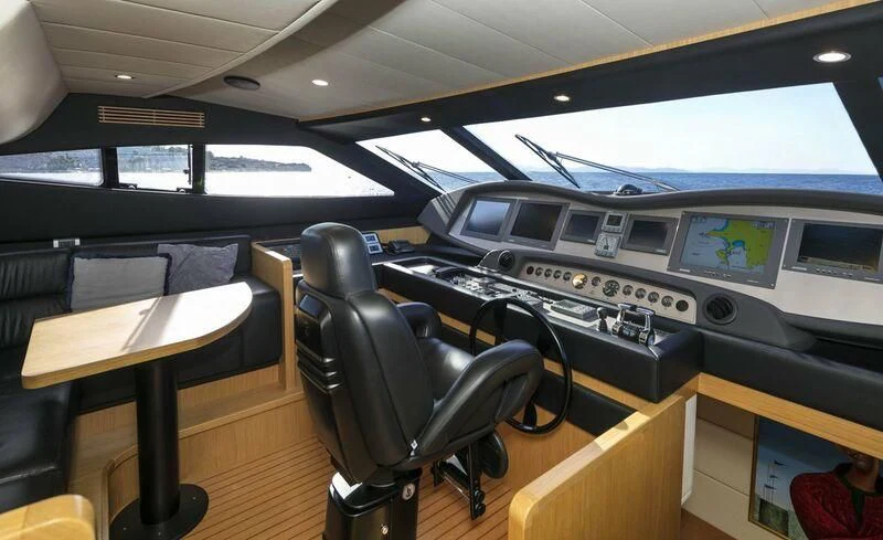 a cockpit of a plane aboard FAIR LADY SILVIA Yacht for Sale